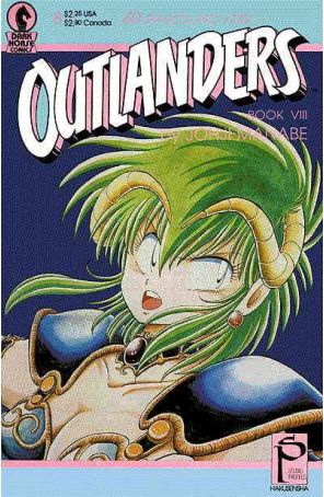 Outlanders 8 published by Dark Horse with cover art by Johji Manabe