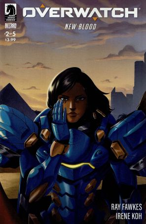Overwatch: New Blood 2 published by Dark Horse with cover art by Irene Koh