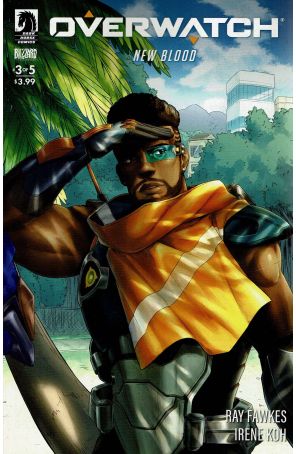 Overwatch: New Blood 3 published by Dark Horse with cover art by Irene Koh