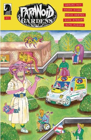 Paranoid Gardens 1B published by Dark Horse with cover art by Motohiro