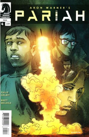 Pariah (3rd Series) 4 published by Dark Horse with cover art by Brett Weldele