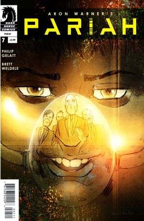 Pariah (3rd Series) 7 published by Dark Horse with cover art by Brett Weldele