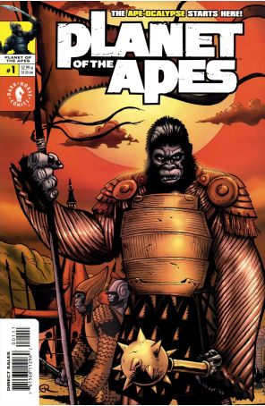 Planet of the Apes (4th series) 1 published by Dark Horse with cover art by Matt Wagner