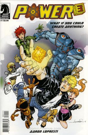 Power Cubed 1 published by Dark Horse with cover art by Aaron Lopresti