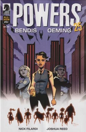 Powers 25 1A published by Dark Horse with cover art by Michael Avon Oeming