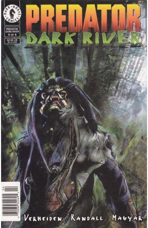 Predator: Dark River 4 (Newsstand) published by Dark Horse with cover art by Miran Kim