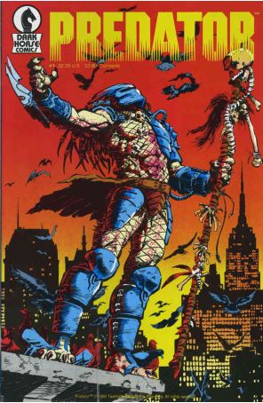 Predator 1 published by Dark Horse with cover art by Chris Warner