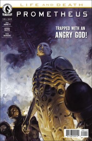 Prometheus: Life And Death 1 published by Dark Horse with cover art by David Palumbo