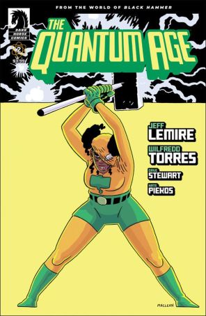 Quantum Age 2B published by Dark Horse with cover art by Andrew MacLean