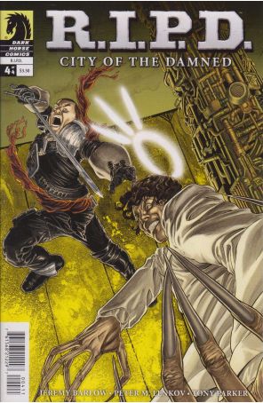 R.I.P.D.: City of the Damned 4 published by Dark Horse with cover art by Dave Wilkins