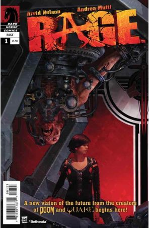 Rage (Dark Horse) 1A published by Dark Horse with cover art by Stephan Martiniere