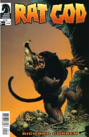 Rat God 5 published by Dark Horse with cover art by Richard Corben
