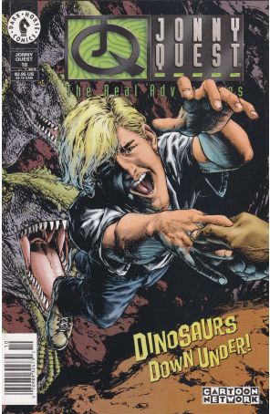 The Real Adventures of Jonny Quest 10 (Newsstand) published by Dark Horse with cover art by Gene Ha
