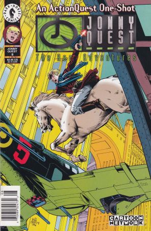 The Real Adventures of Jonny Quest 8 (Newsstand) published by Dark Horse with cover art by Gene Ha