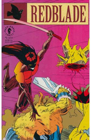 Redblade 1 published by Dark Horse with cover art by Vince Giarrano