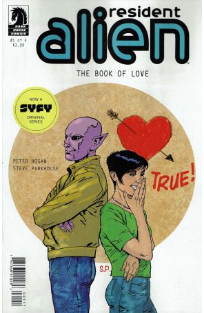 Resident Alien: The Book of Love 1 published by Dark Horse with cover art by Steve Parkhouse