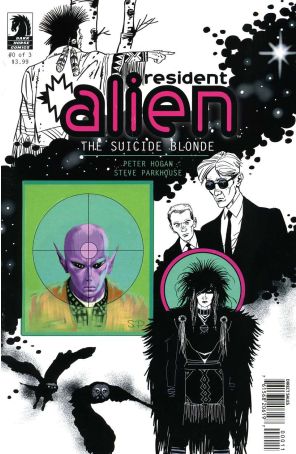 Resident Alien: The Suicide Blonde 0 published by Dark Horse with cover art by Steve Parkhouse
