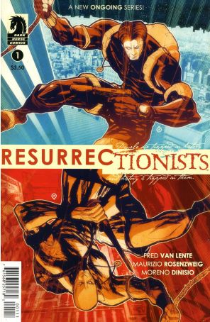 Resurrectionists 1 published by Dark Horse with cover art by Juan Doe