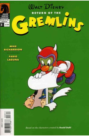 Return of the Gremlins 3 published by Dark Horse with cover art by Fabio Laguna