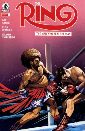 Ring: The Man Who Beat the Man 2 published by Dark Horse with cover art by Oliver Barrett