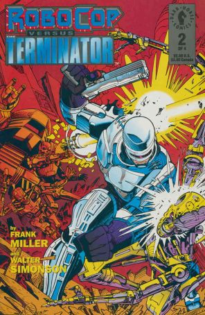 Robocop versus the Terminator 2 published by Dark Horse with cover art by Walt Simonson