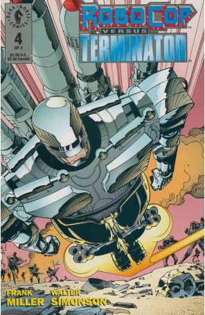 Robocop versus the Terminator 4 published by Dark Horse with cover art by Walt Simonson