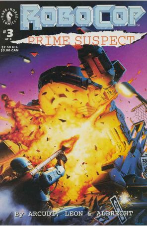 Robocop: Prime Suspect 3 published by Dark Horse with cover art by Nelson
