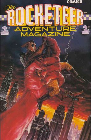 The Rocketeer Adventure Magazine 2 published by Comico with cover art by Dave Stevens