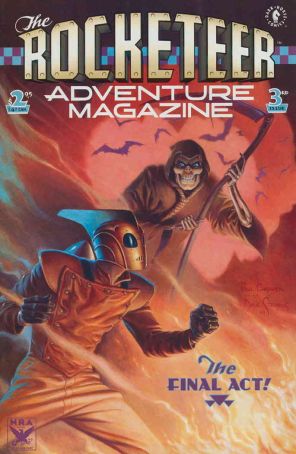 The Rocketeer Adventure Magazine 3 published by Dark Horse with cover art by Paul Chadwick and Dave Stevens (back cover)