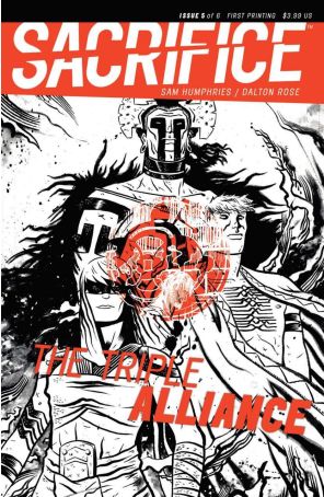 Sacrifice 5 published by Sam Humphries with cover art by Dalton Rose