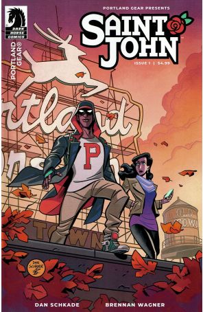 Saint John 1A published by Dark Horse with cover art by Dan Schkade