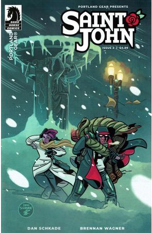 Saint John 2A published by Dark Horse with cover art by Dan Schkade