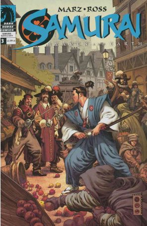 Samurai: Heaven And Earth 3 published by Dark Horse with cover art by Luke Ross