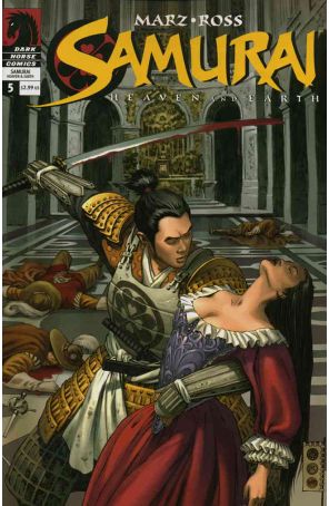 Samurai: Heaven And Earth 5 published by Dark Horse with cover art by Luke Ross