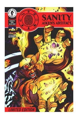 Sanity: Aiken's Artifact Ashcan 0 published by Dark Horse with cover art by Trevor McCarthy
