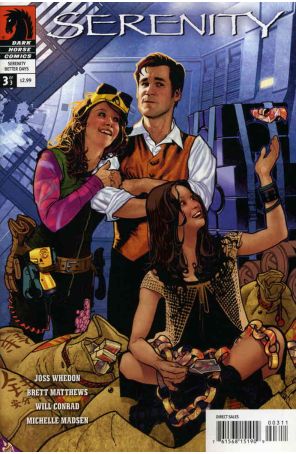 Serenity: Better Days 3 published by Dark Horse with cover art by Adam Hughes