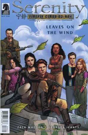 Serenity: Firefly Class 03-K64-Leaves on the Wind 6A published by Dark Horse with cover art by Georges Jeanty
