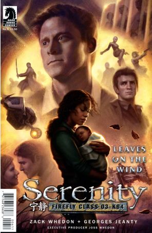 Serenity: Firefly Class 03-K64-Leaves on the Wind 6 published by Dark Horse with cover art by Daniel Dos Santos