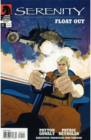 Serenity: Float Out 1B published by Dark Horse with cover art by Frank Stockton