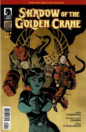 Shadow of the Golden Crane 1 published by Dark Horse with cover art by Michael Avon Oeming