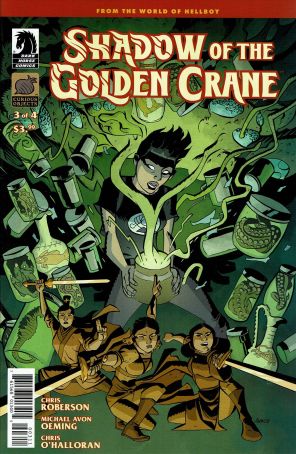 Shadow of the Golden Crane 3 published by Dark Horse with cover art by Michael Avon Oeming