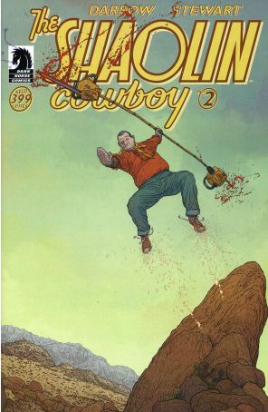 Shaolin Cowboy (2nd Series) 2 published by Dark Horse with cover art by Geoffrey Darrow and Peter Doherty (back cover)