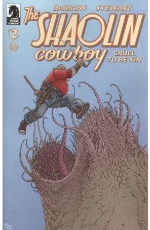 Shaolin Cowboy: Cruel to Be Kin 2B published by Dark Horse with cover art by Frank Quitely