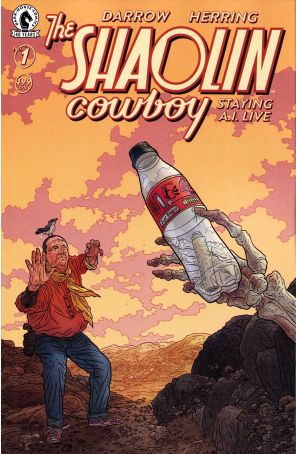 Shaolin Cowboy: Staying A.I.Live 1A published by Dark Horse with cover art by Geof Darrow