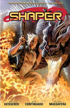 Shaper TPB 1 published by Dark Horse with cover art by Felipe Massafera