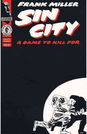 Sin City: A Dame to Kill For 4 published by Dark Horse with cover art by Frank Miller