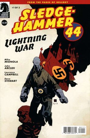 Sledgehammer 44: Lightning War 1 published by Dark Horse with cover art by Mike Mignola