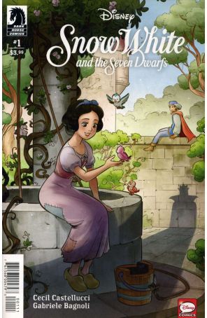 Snow White and the Seven Dwarfs (Disney Comics) 1 published by Dark Horse with cover art by Gabriele Bagnoli
