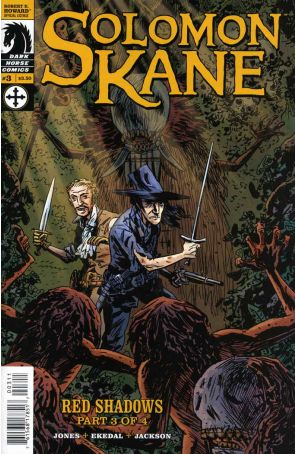 Solomon Kane: Red Shadows 3 published by Dark Horse with cover art by Guy Davis