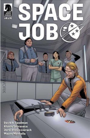 Space Job 4 published by Dark Horse with cover art by Alvaro Sarraseca